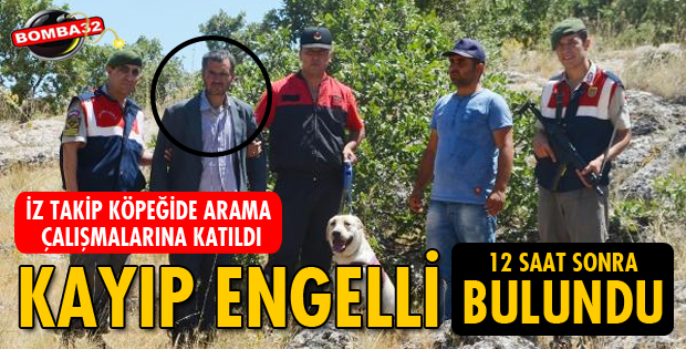 Kayıp engelli 12 saat sonra bulundu