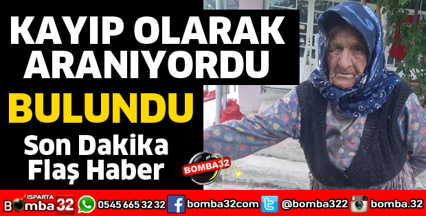 KAYIP OLAN FATİME ARAS BULUNDU