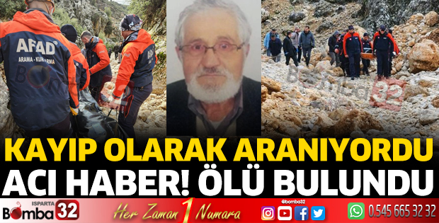 Kayıp olarak aranan Doğan Argun ölü bulundu