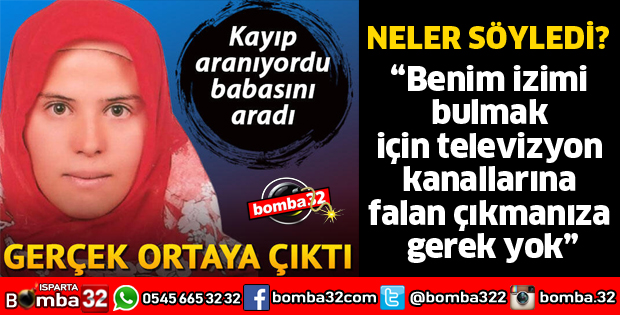 KAYIP OLARAK ARANIYORDU GERÇEK ORTAYA ÇIKTI