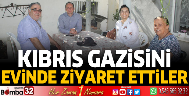 Kaymakam Akpınar, Kıbrıs Gazisini evinde ziyaret etti