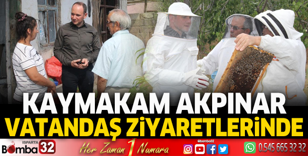 Kaymakam Akpınar vatandaşlarla bir arada