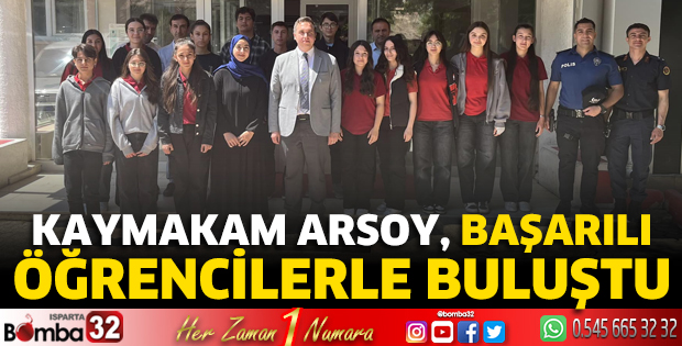 Kaymakam Arsoy, Başarılı Öğrencilerle Buluştu