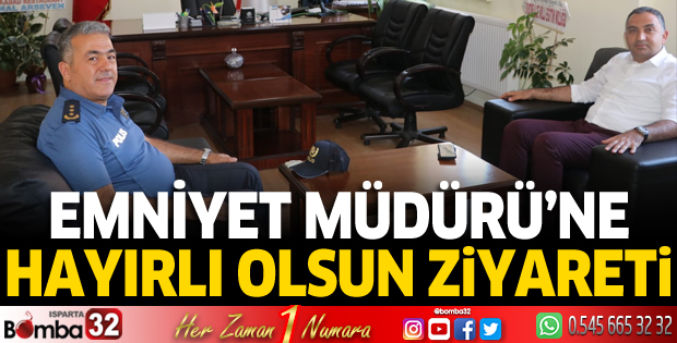 Kaymakam Çelik’ten İlçe Emniyet Müdürüne hayırlı olsun ziyareti