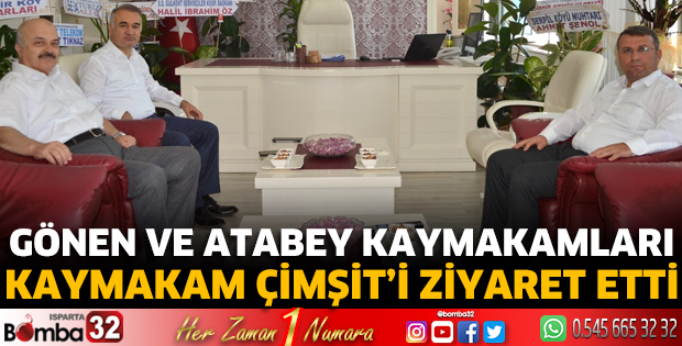 Kaymakam Çimşit'e ziyaretler sürüyor