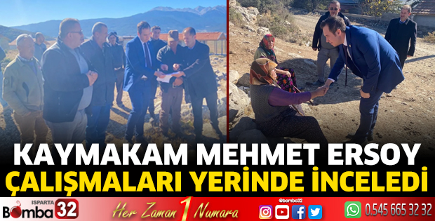Kaymakam Ersoy'dan köy ziyaretleri
