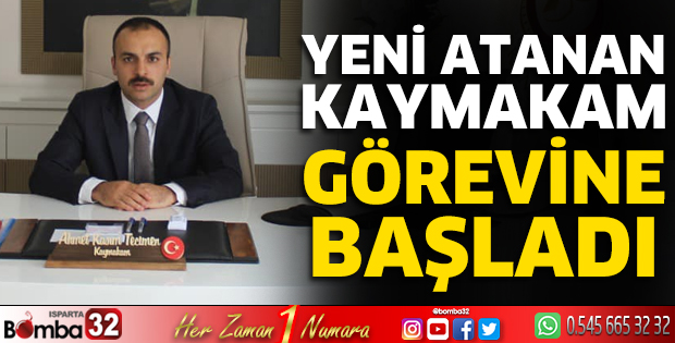 Kaymakam görevine başladı