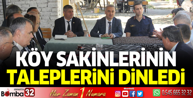 Kaymakam Işık, İslamköy sakinlerini dinledi