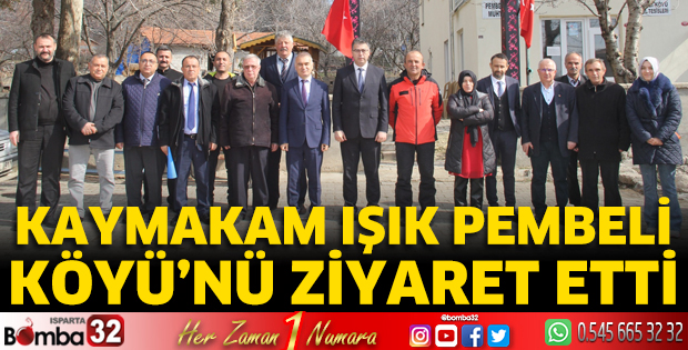 Kaymakam Işık Pembeli Köyü'nü ziyaret etti