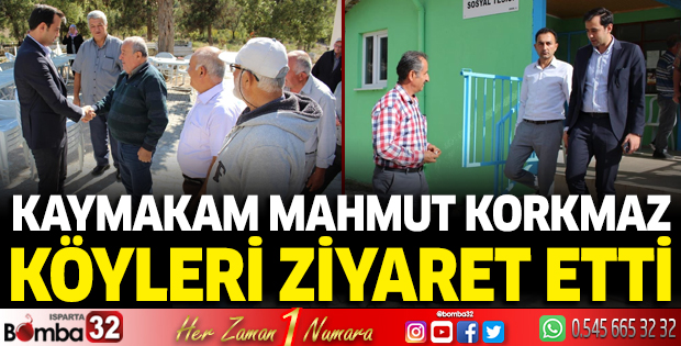 Kaymakam Korkmaz, köyleri zyaret etti