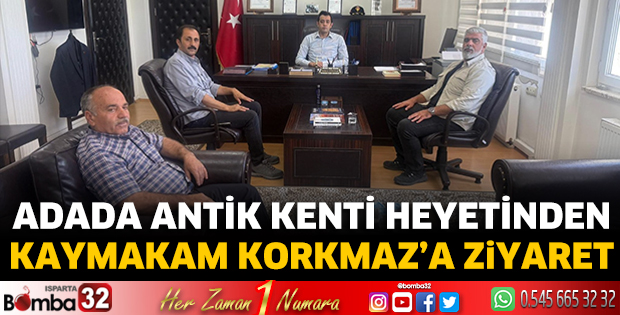 Kaymakam Korkmaz'a ziyaret