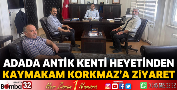 Kaymakam Korkmaz'a ziyaret