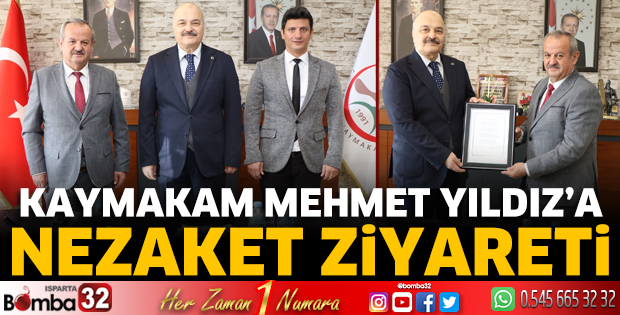 Kaymakam Mehmet Yıldız’a nezaket ziyareti