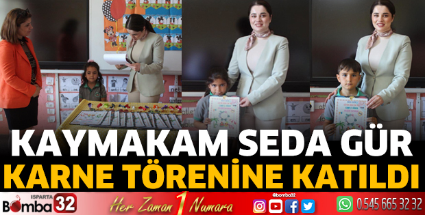 Kaymakam Seda Gür, Karne Törenine Katıldı