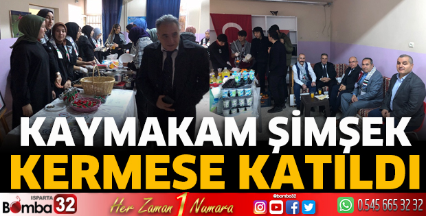 Kaymakam Şimşek kermese katıldı
