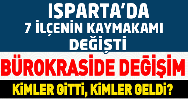 Kaymakam ve Vali Yardımcıları değişti