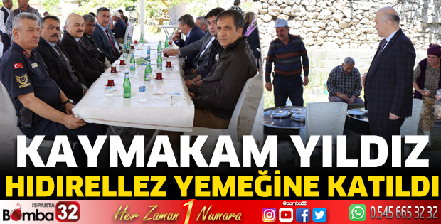 Kaymakam Yıldız Hıdırellez yemeğine katıldı