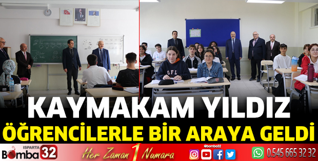 Kaymakam Yıldız öğrencilerle bir araya geldi