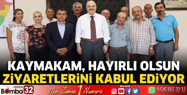 Kaymakam Yıldız'a hayırlı olsun ziyaretleri sürüyor