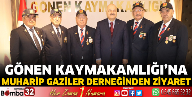 Kaymakam Yıldız'a Isparta Muharip Gaziler Derneğinden ziyaret