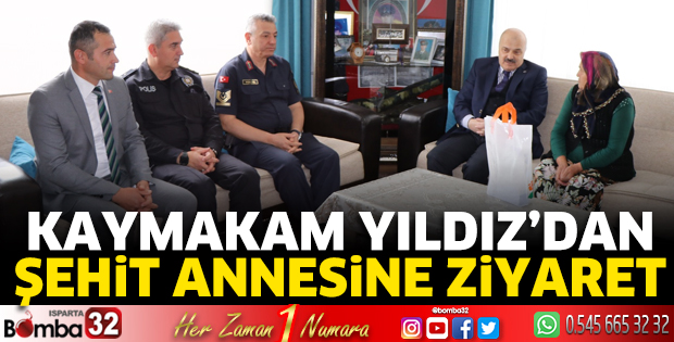 Kaymakam Yıldız'dan şehit annesine ziyaret