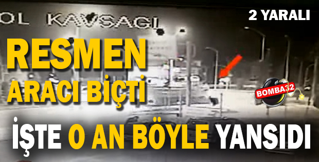 Kaza anı görüntülendi