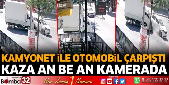 Kaza kameraya yansıdı 