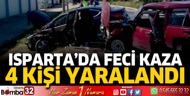 Kazada 4 kişi yaralandı