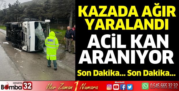 Kazada ağır yaralandı, kan aranıyor