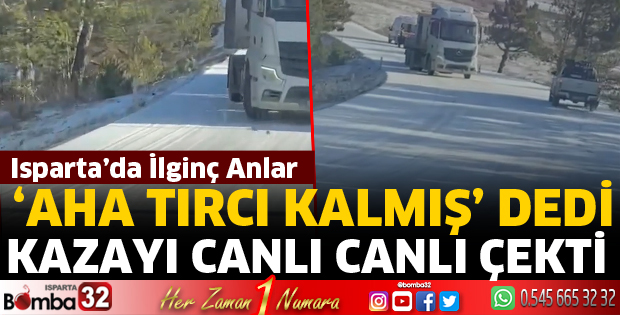 Kazayı canlı kaydetti