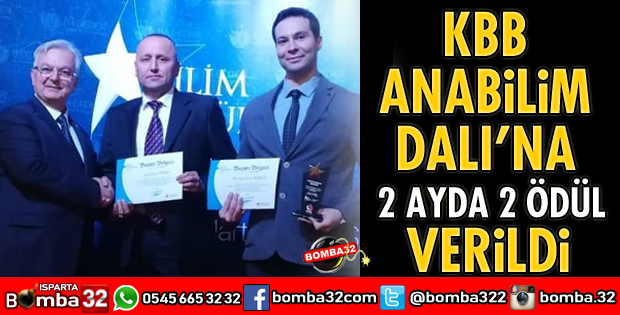 KBB ANABİLİM DALI’NA 2 AYDA 2 ÖDÜL