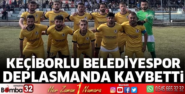 Keçiborlu Belediyespor kaybetti 