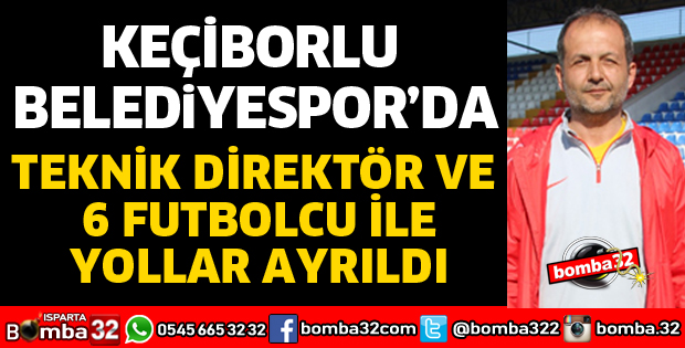 KEÇİBORLU BELEDİYESPOR'DA YAPRAK DÖKÜMÜ