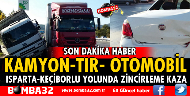 KEÇİBORLU YOLUNDA ZİNCİRLEME KAZA