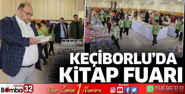 Keçiborlu’da Kitap Fuarı yoğun ilgi gördü