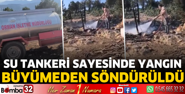 Keçiborlu’da Yangına Erken Müdahale