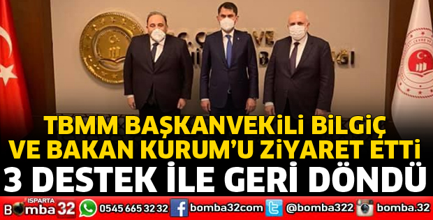 KEÇİBORLU’YA MÜJDELER İLE DÖNDÜ