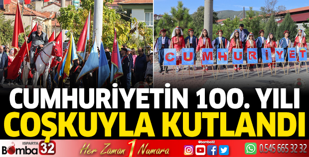 Keçiborlu'da Cumhuriyet Bayramı coşkuyla kutlandı