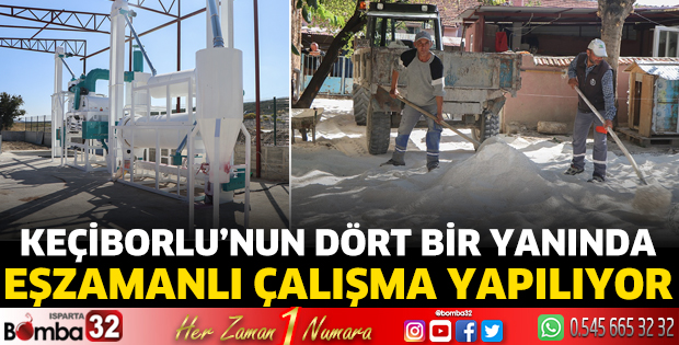 Keçiborlu'da eşzamanlı çalışmalara devam ediyor