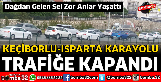 KEÇİBORLU'DA SAĞANAK YAĞIŞ ZOR ANLAR YAŞATTI