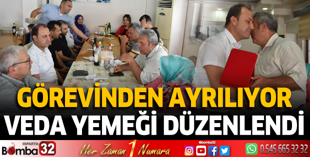 Keçiborlu'da veda yemeği düzenlendi
