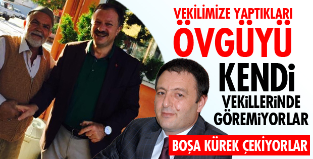 KENDİ VEKİLLERİ İÇİN AYNI ŞEYLERİ SÖYLEYEMİYORLAR