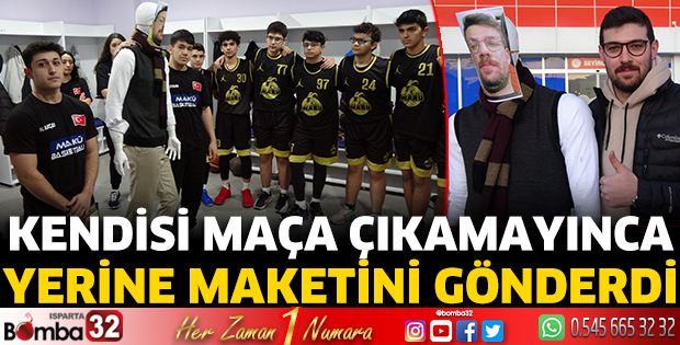 Kendisi maça çıkamayınca yerine maketini gönderdi