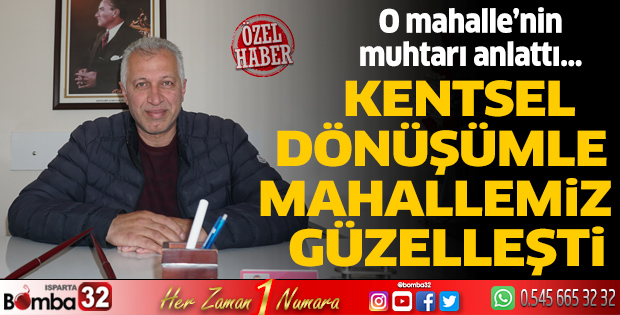 Kentsel dönüşüm ile güzelleşen mahalle
