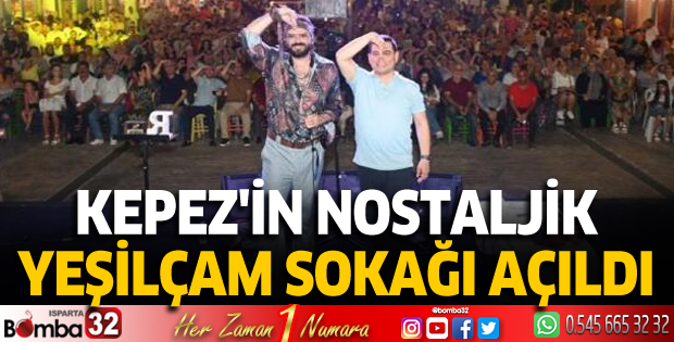 Kepez'in Nostaljik Yeşilçam Sokağı açıldı