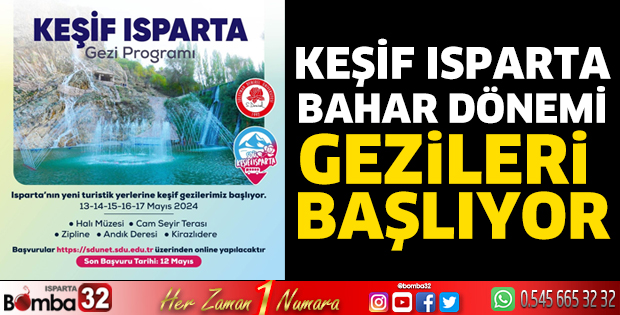 Keşif Isparta bahar dönemi gezileri başlıyor