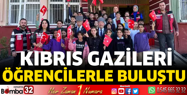 Kıbrıs gazileri öğrencilerle buluştu
