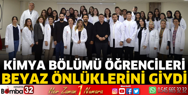 Kimya bölümü öğrencileri beyaz önlüklerini giydi