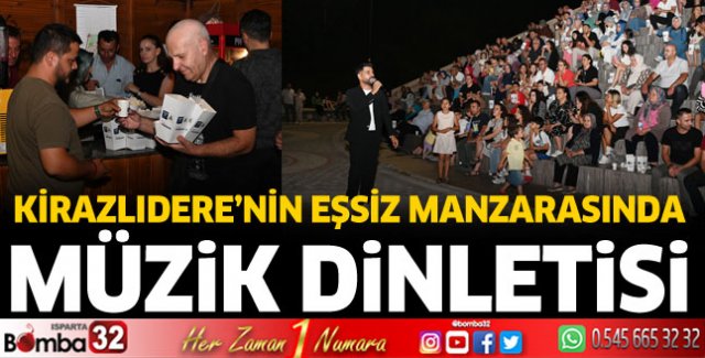 Kirazlıdere’nin eşsiz manzarasında müzik dinletisi 