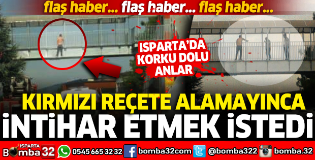 KIRMIZI REÇETE ALAMAYINCA İNTİHAR ETMEK İSTEDİ